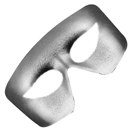 Endless Games Masquerade Silver Non-Light Up Metallic Mask Mardi Gras EN3335696